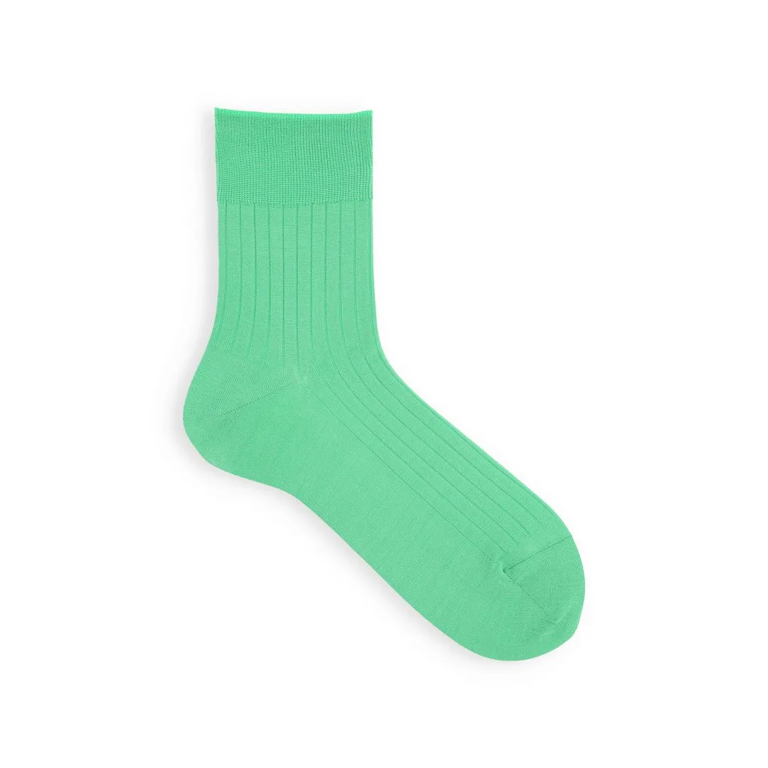 062131274 Fine Cotton Ribbed Short Socks