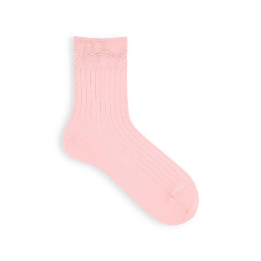 062131274 Fine Cotton Ribbed Short Socks