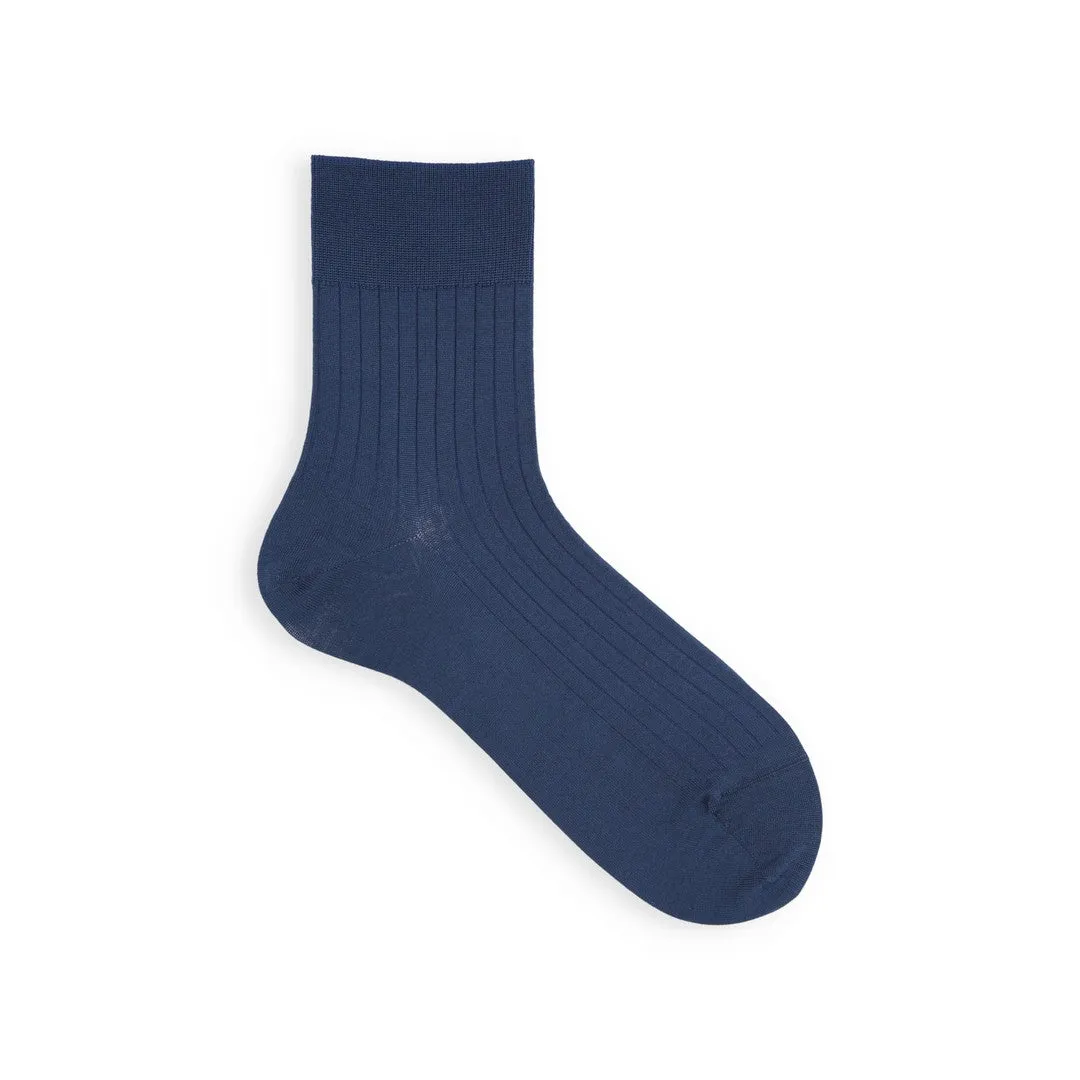 062131274 Fine Cotton Ribbed Short Socks