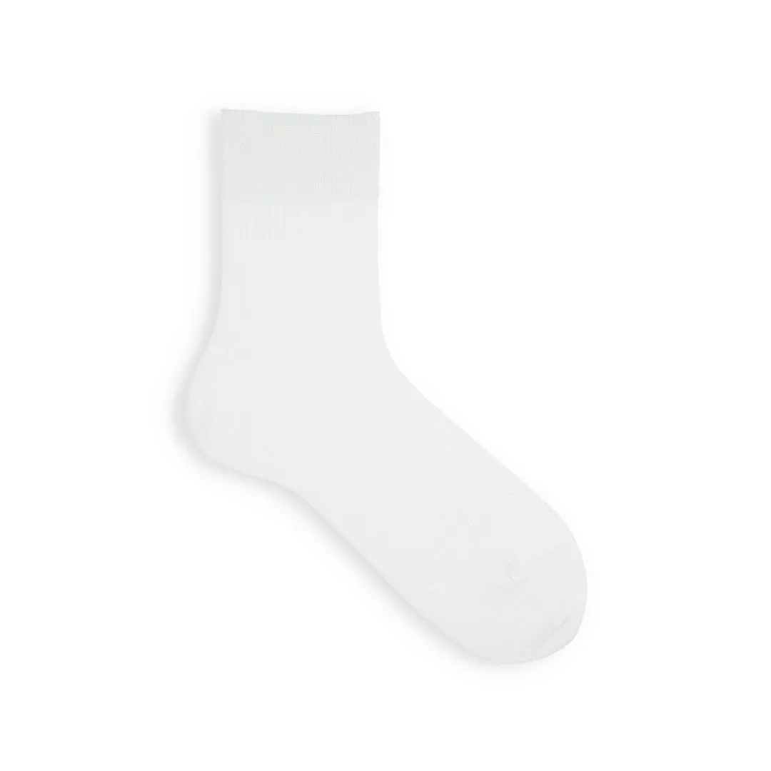 062131274 Fine Cotton Ribbed Short Socks