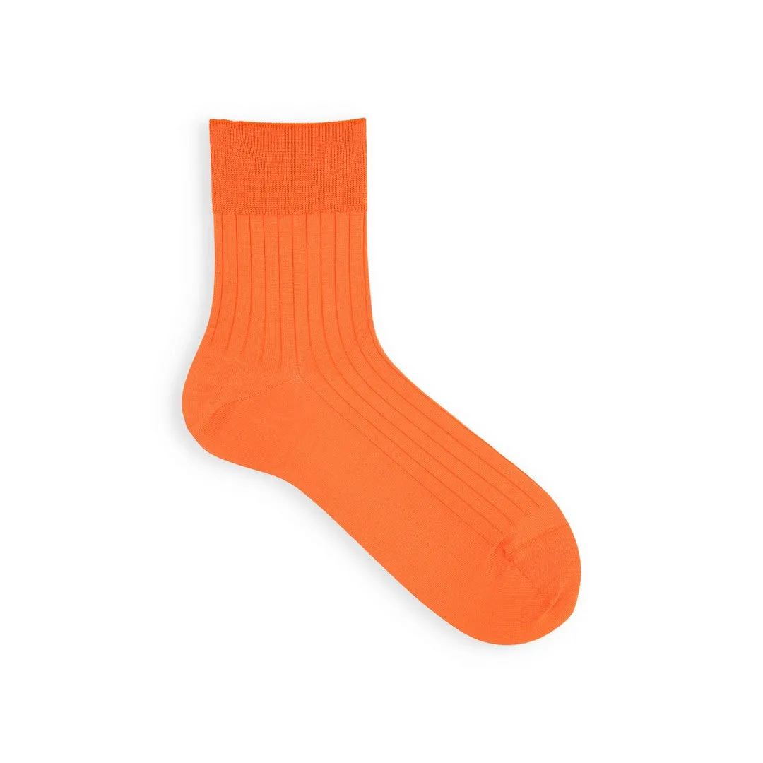 062131274 Fine Cotton Ribbed Short Socks