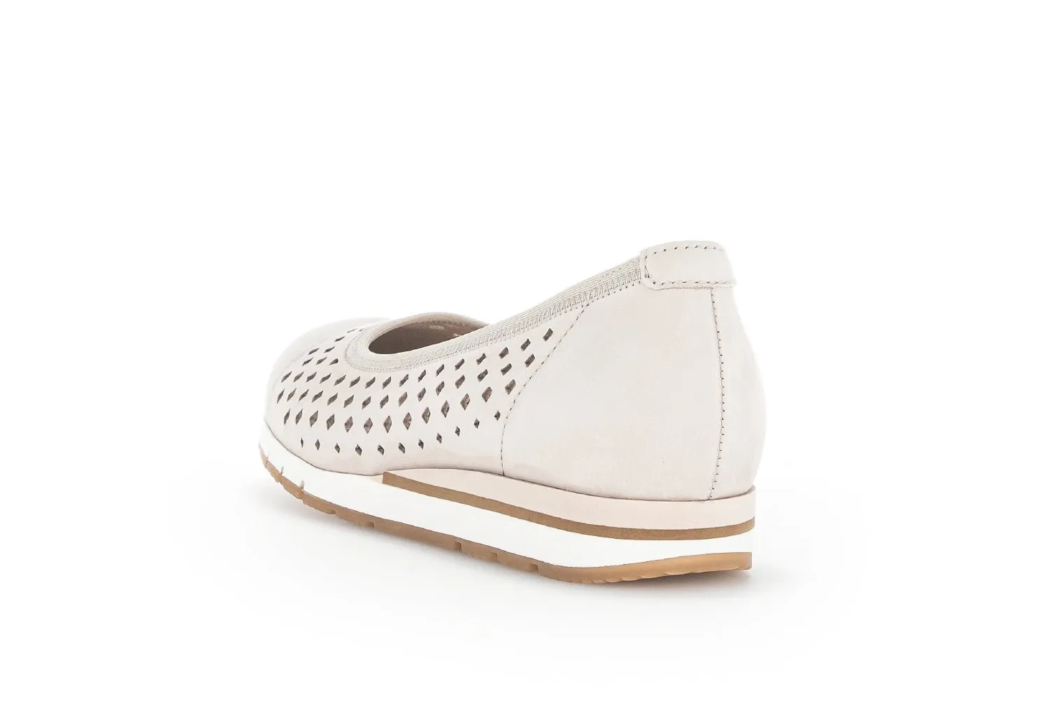 '22.412.31' women's perforated loafer - Beige