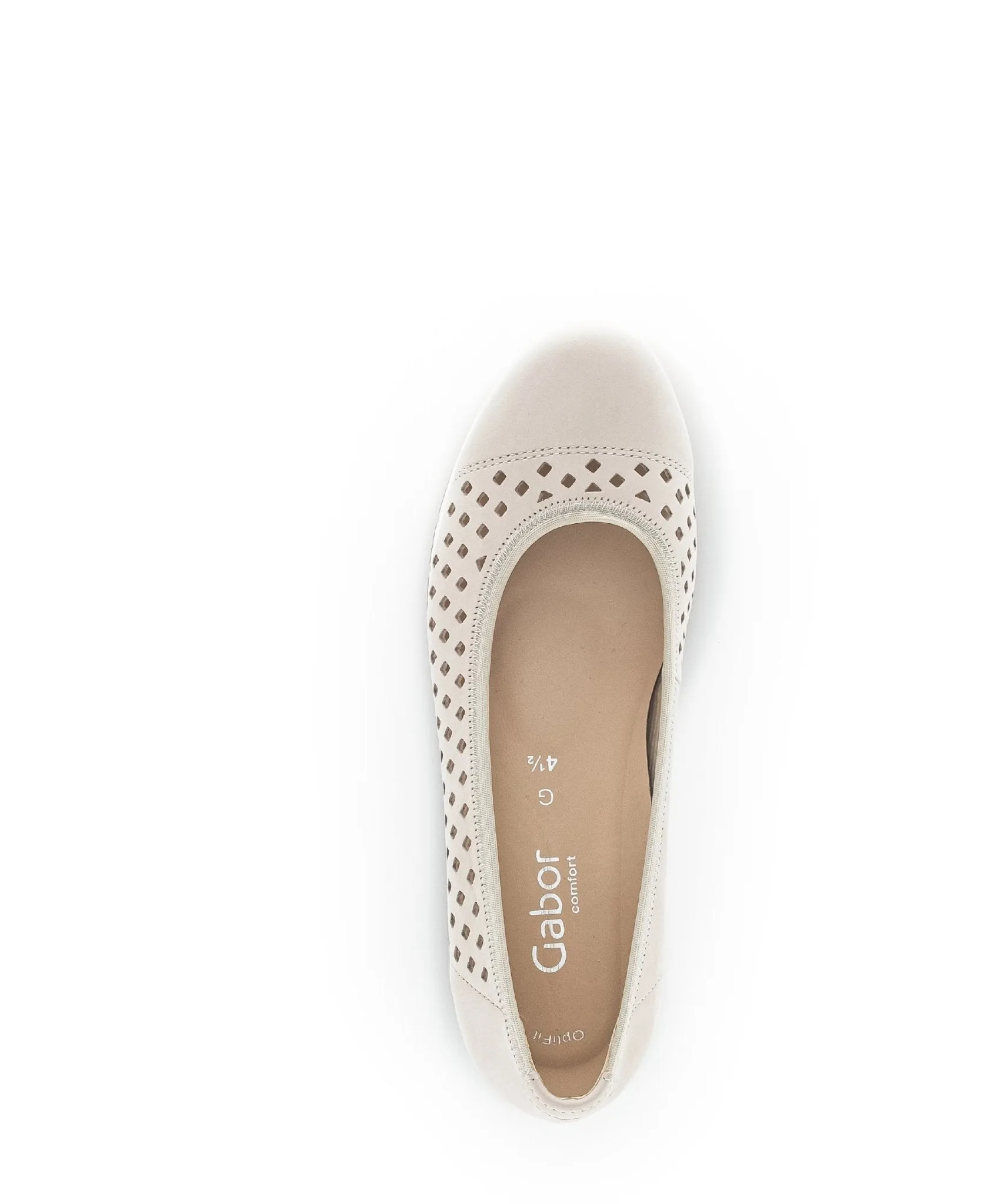 '22.412.31' women's perforated loafer - Beige