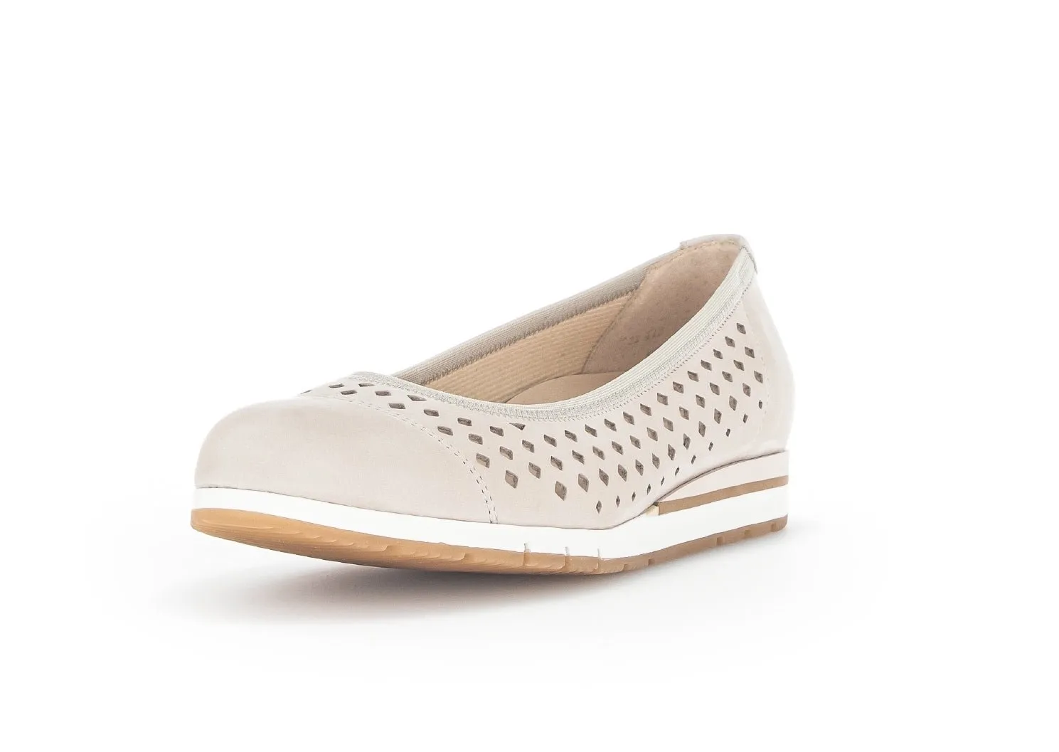 '22.412.31' women's perforated loafer - Beige