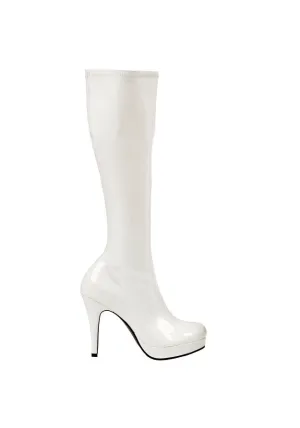 4 Heel Knee High Gogo Boot with Zipper