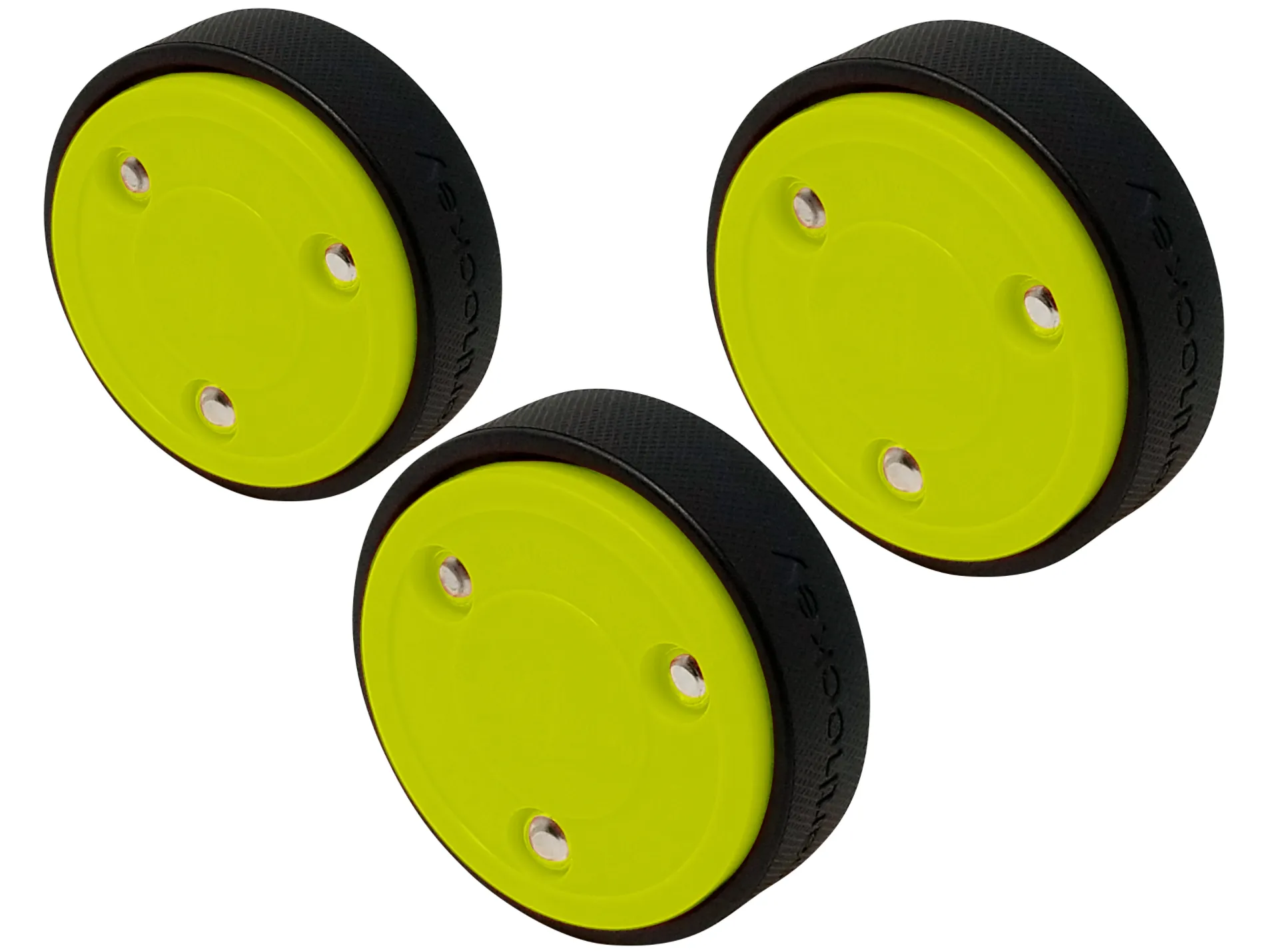 4oz YELLOW Slider Stickhandling Puck - BOX of 40