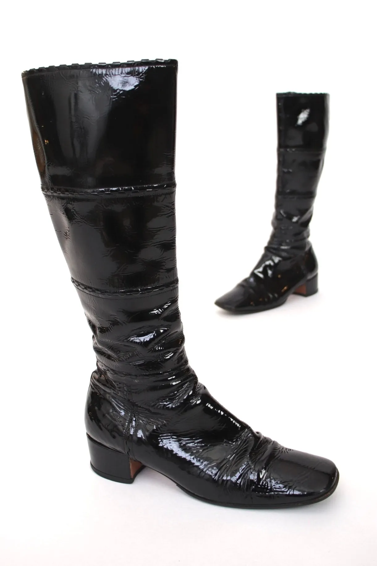 Alaïa Patent Leather Tall Boots