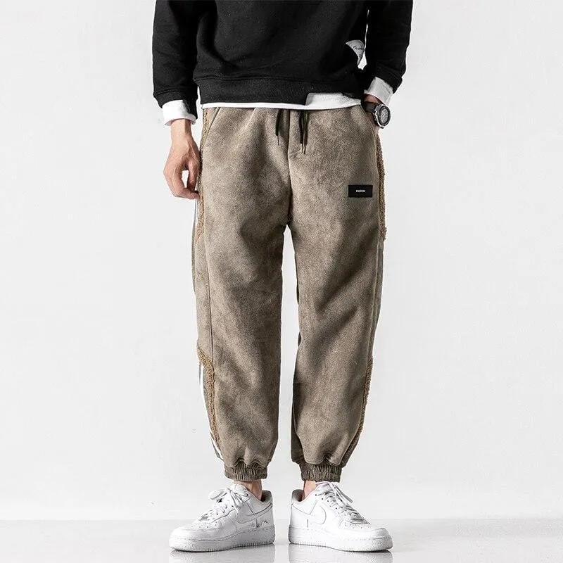 Alan | Men's Vintage Streetwear Striped Detail Joggers