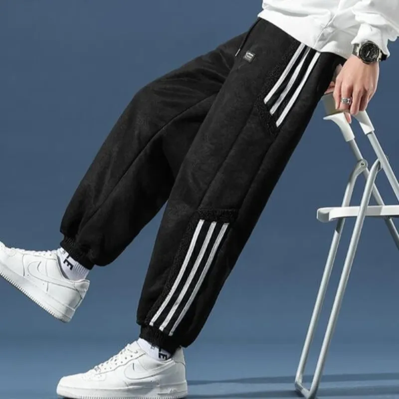 Alan | Men's Vintage Streetwear Striped Detail Joggers