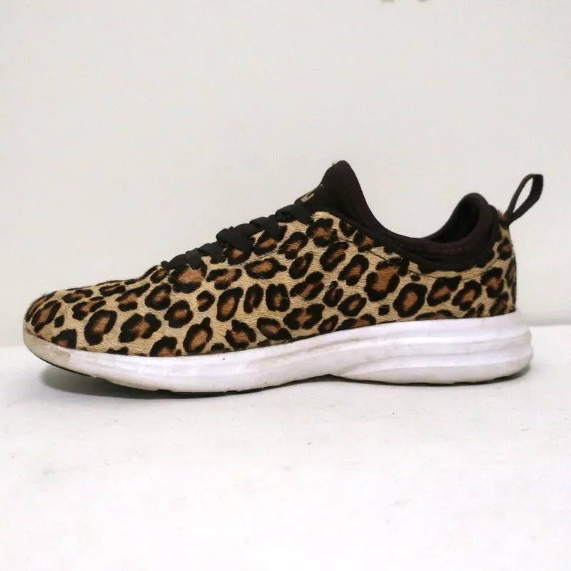 APL Athletic Propulsion Labs Iconic Phantom Sneakers Cheetah Calf Hair Size 7.5