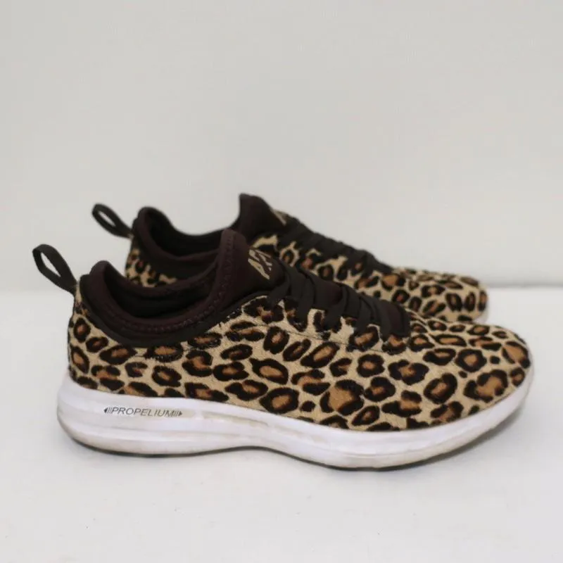 APL Athletic Propulsion Labs Iconic Phantom Sneakers Cheetah Calf Hair Size 7.5