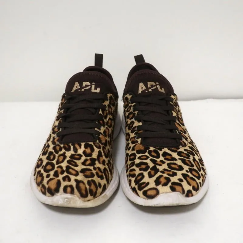 APL Athletic Propulsion Labs Iconic Phantom Sneakers Cheetah Calf Hair Size 7.5