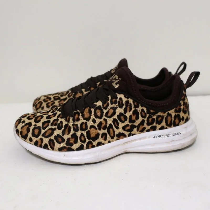 APL Athletic Propulsion Labs Iconic Phantom Sneakers Cheetah Calf Hair Size 7.5