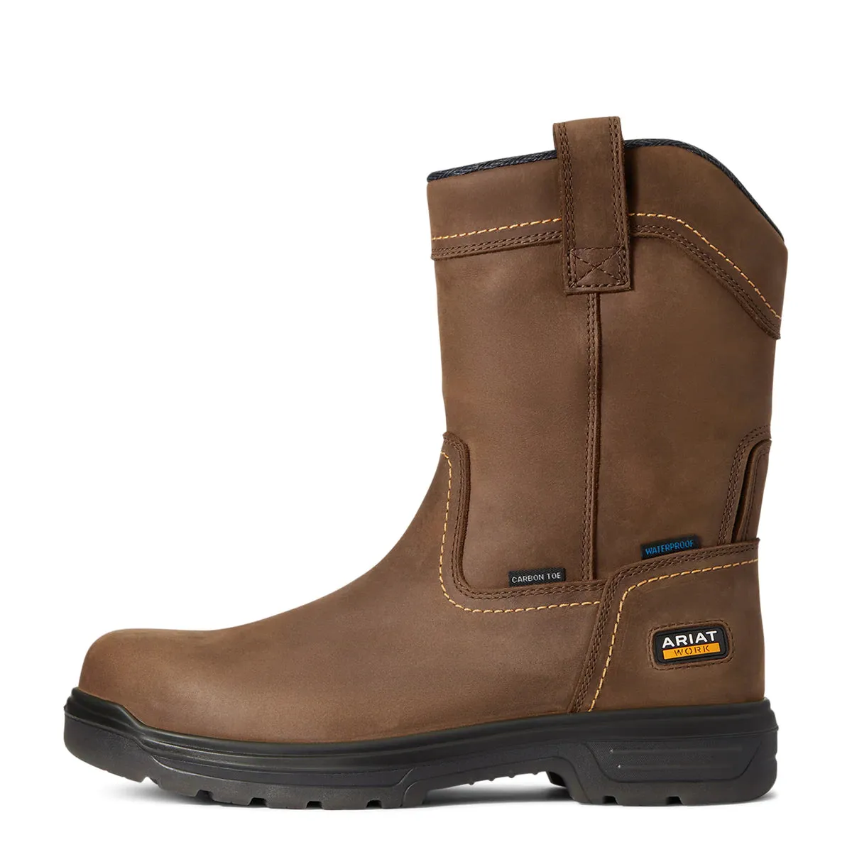Ariat Mens Turbo JCA Pull-on Carbon Toe Boot Barley Brown