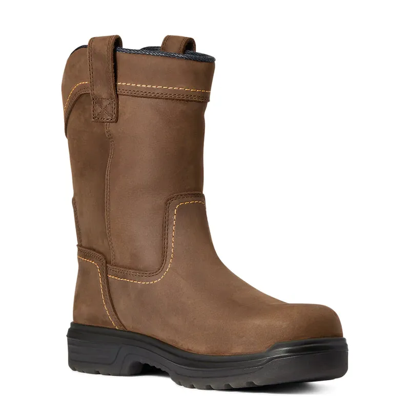 Ariat Mens Turbo JCA Pull-on Carbon Toe Boot Barley Brown