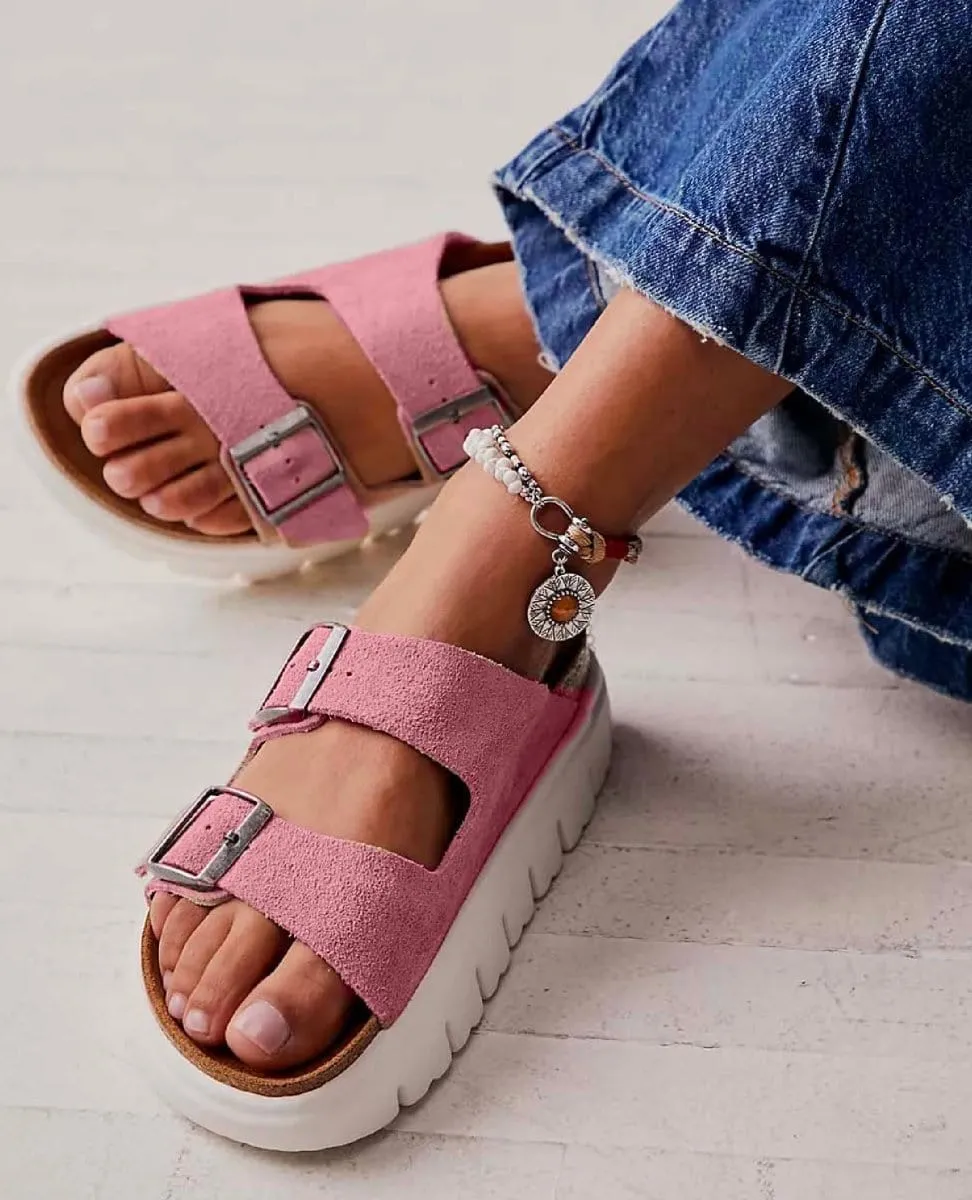 Arizona Chunky Birkenstock Sandals Candy Pink