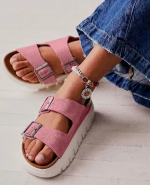 Arizona Chunky Birkenstock Sandals Candy Pink