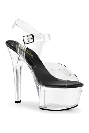 ASPIRE-608 Platform Sandal  | Black Vinyl