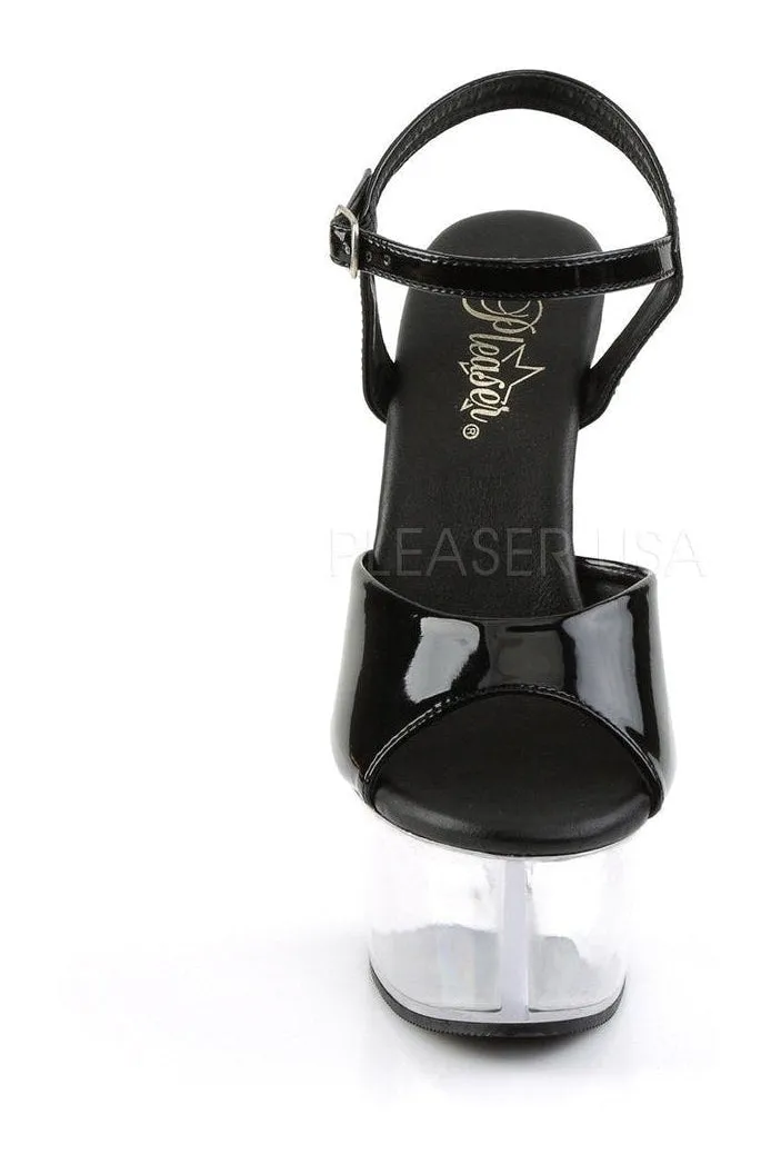 ASPIRE-609 Platform Sandal  | Black Patent