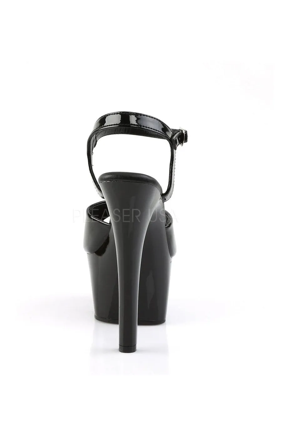 ASPIRE-609 Platform Sandal  | Black Patent