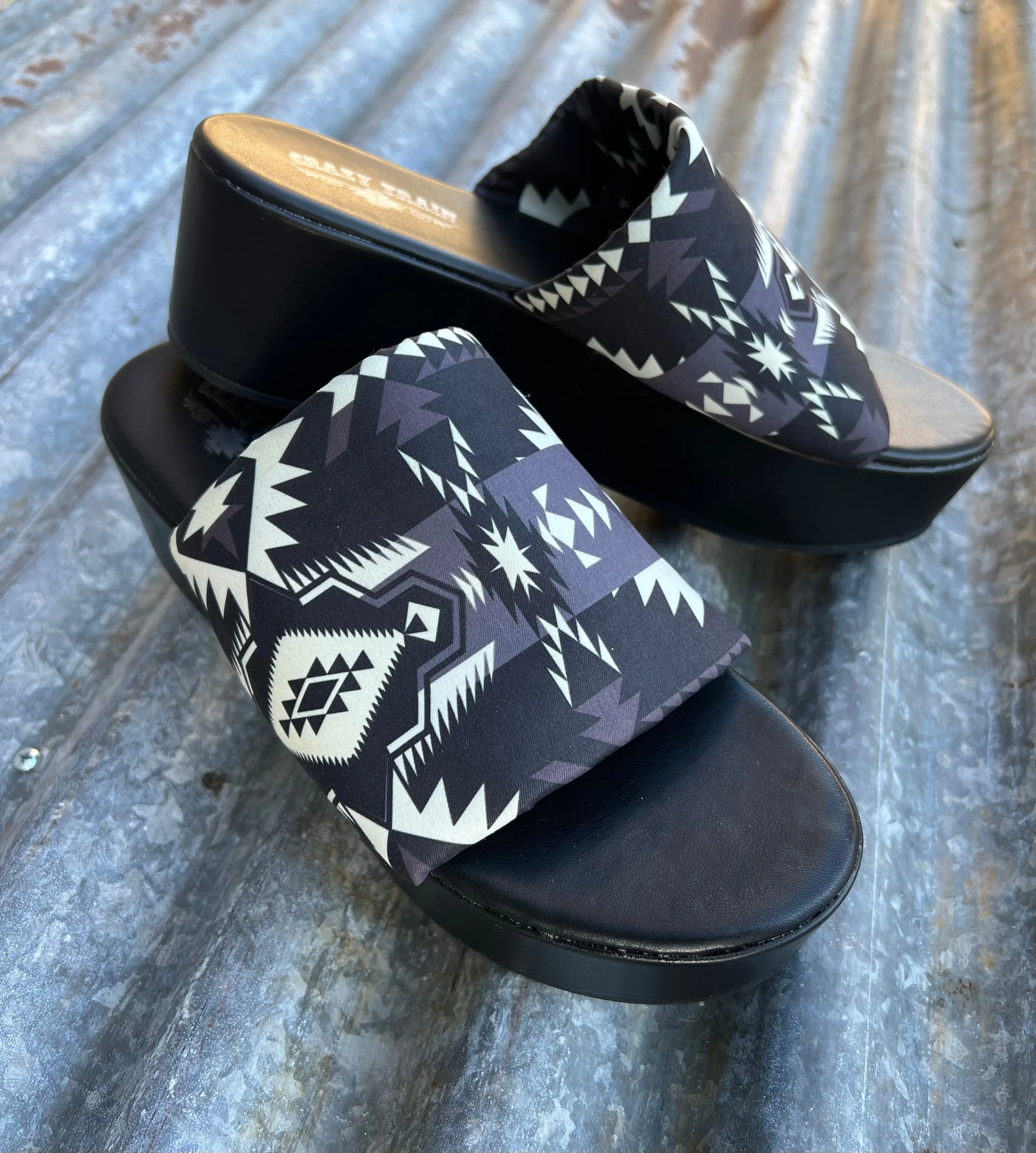 Aztec Platform Sandals