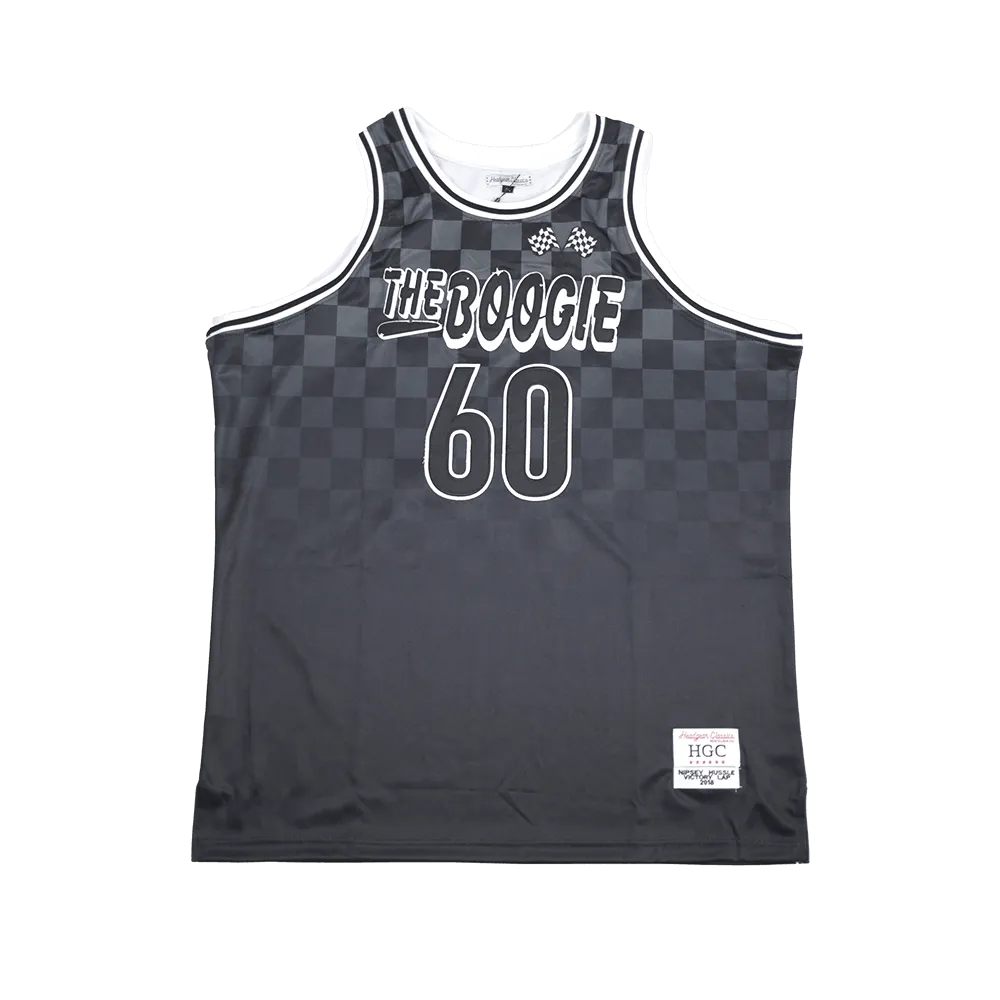 BOOGIE NIPSEY HUSSLE BLACK BASKETBALL JERSEY