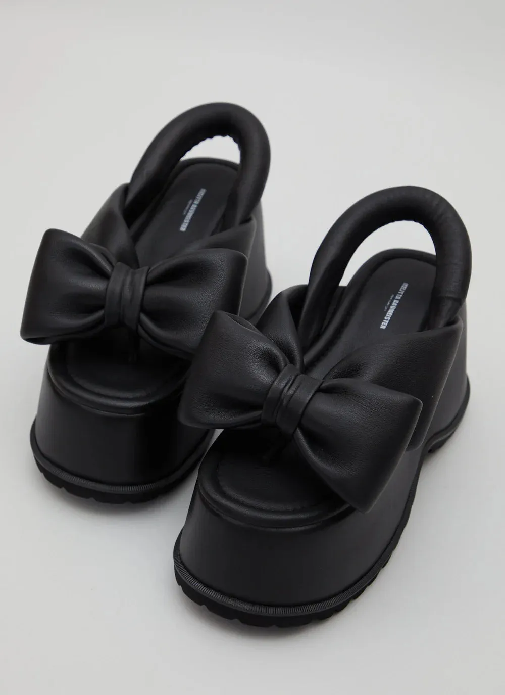 Bow Platform Sandals