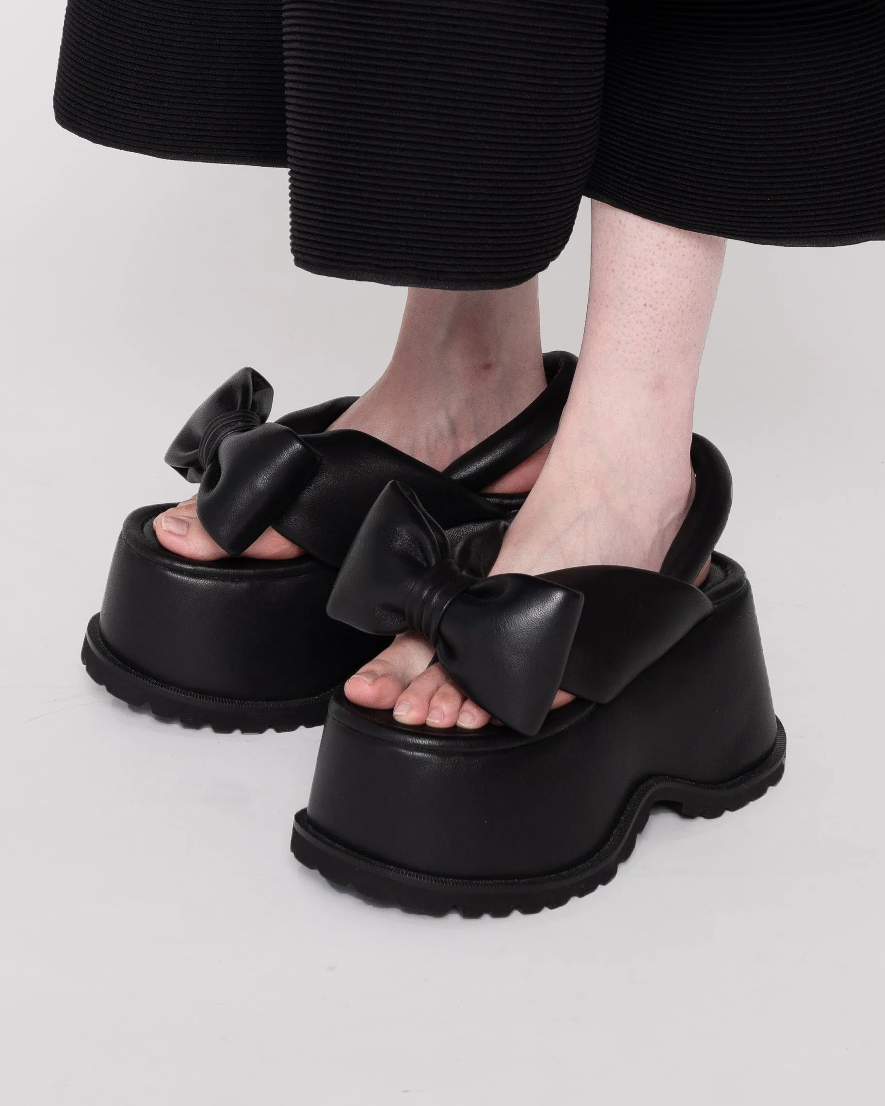 Bow Platform Sandals