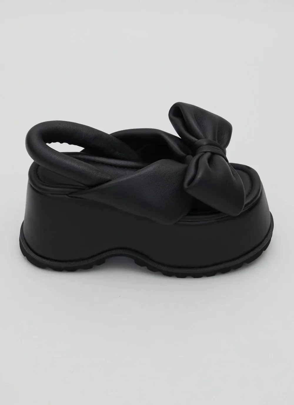 Bow Platform Sandals