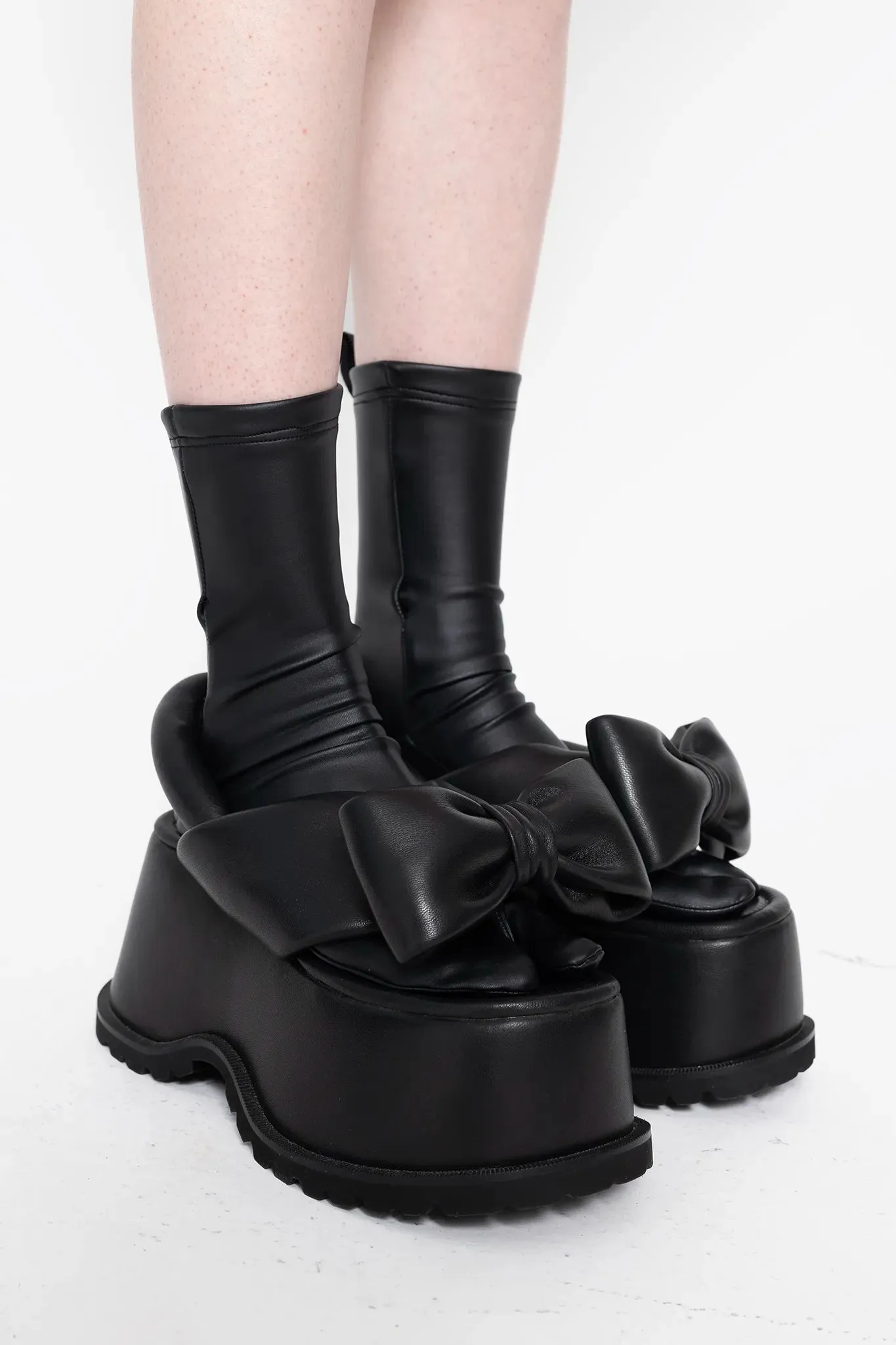 Bow Platform Sandals
