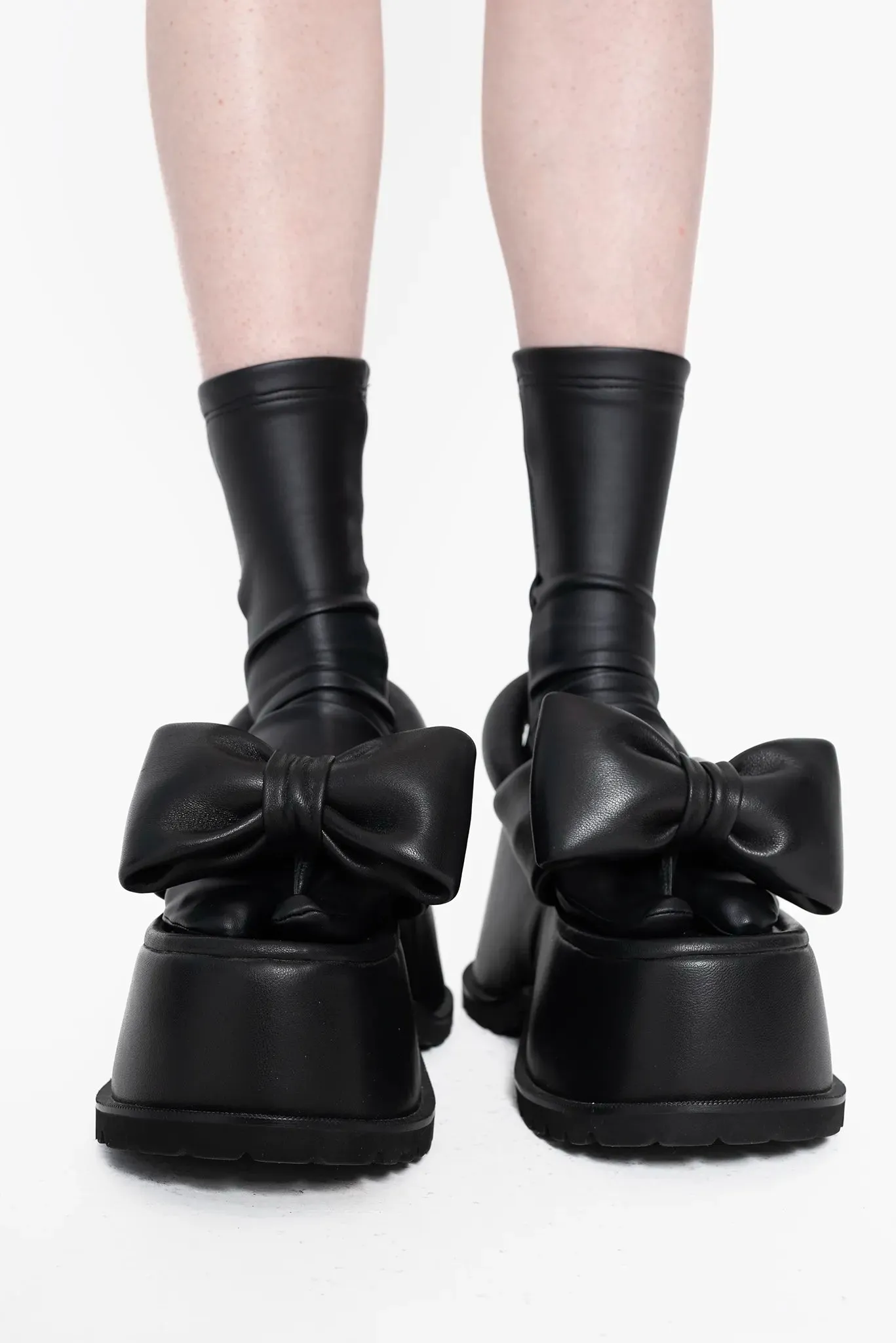 Bow Platform Sandals