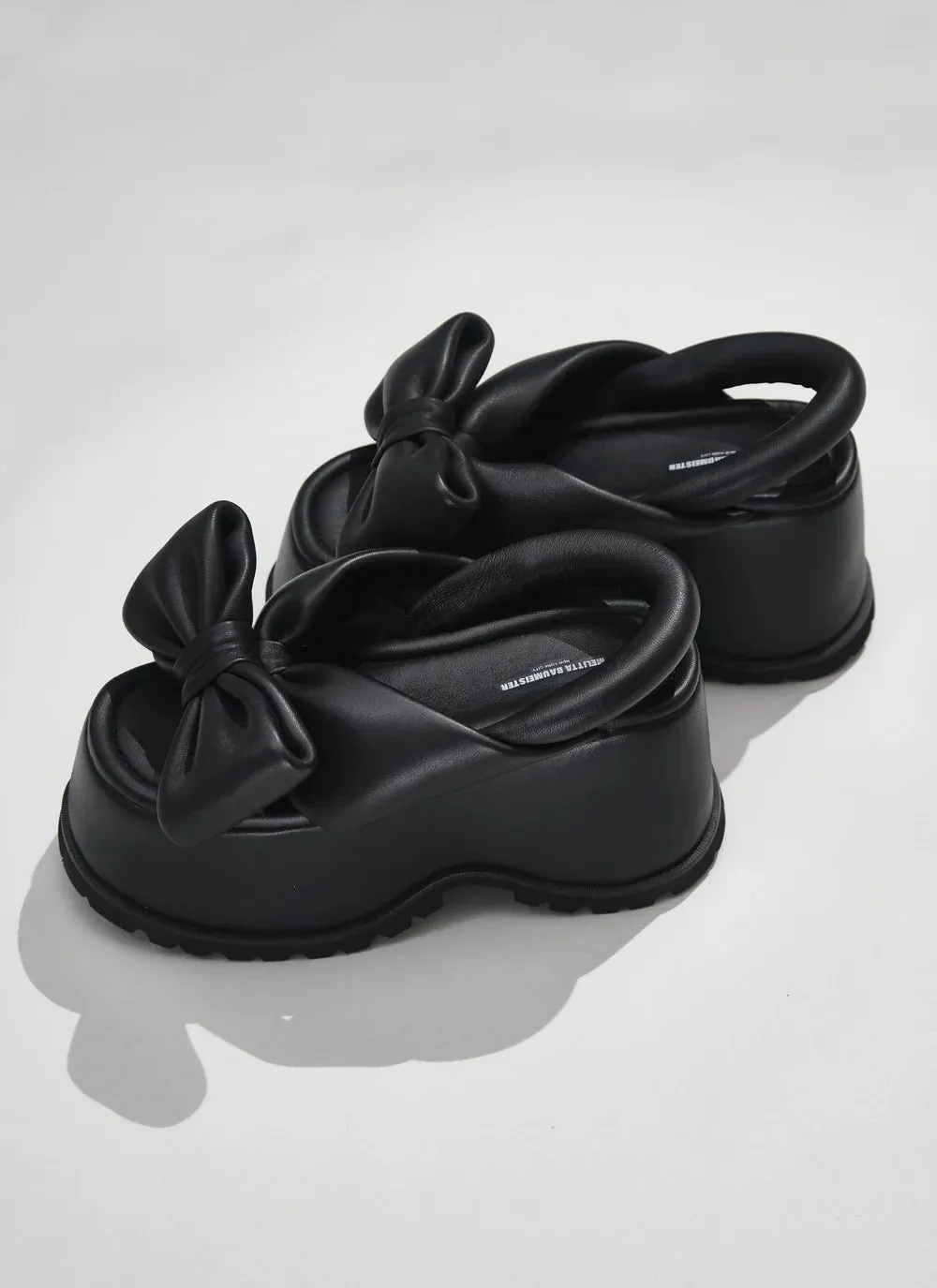 Bow Platform Sandals