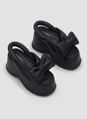 Bow Platform Sandals