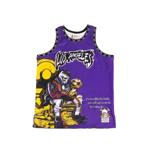 BRAND X AWAKEN THE BEAST IN LA BASKETBALL JERSEY (PURPLE)