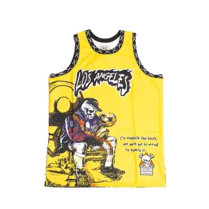 BRAND X AWAKEN THE BEAST IN LA BASKETBALL JERSEY (YELLOW)