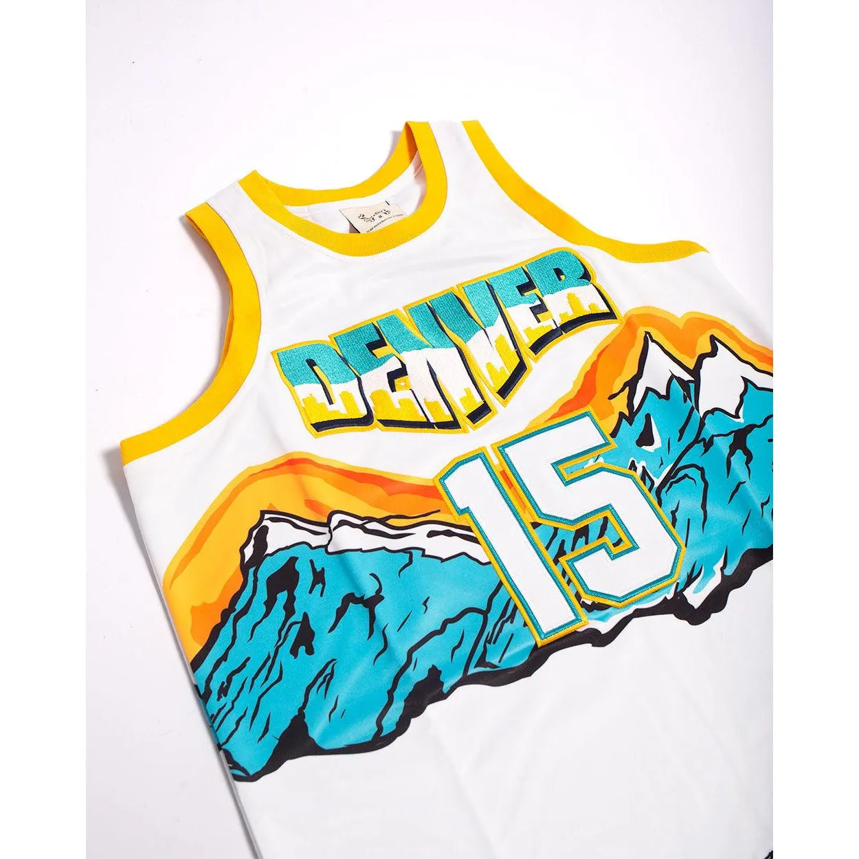 BRAND X HOODED ONES IN MILE HIGH BASKETBALL JERSEY (WHITE)