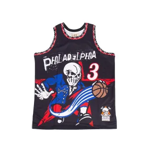 BRAND X PHILADELPHIA THE ANSWER BASKETBALL JERSEY (BLACK)