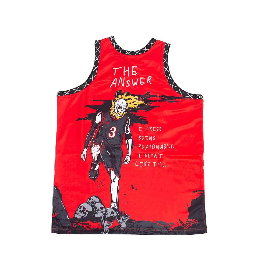 BRAND X PHILADELPHIA THE ANSWER YOUTH BASKETBALL JERSEY (RED)