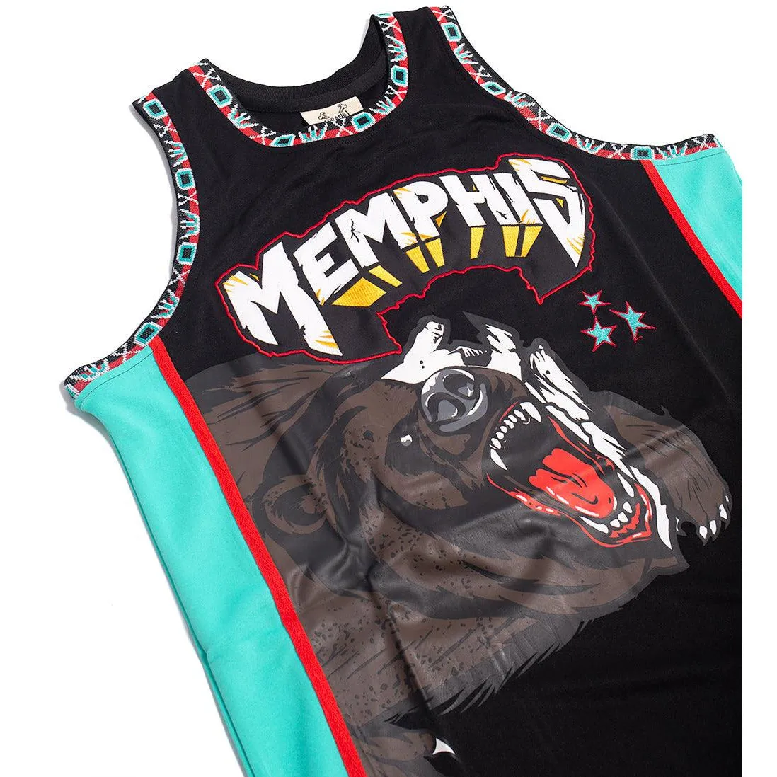 BRAND X RAISE HELL IN MEMPHIS BASKETBALL JERSEY (BLACK)