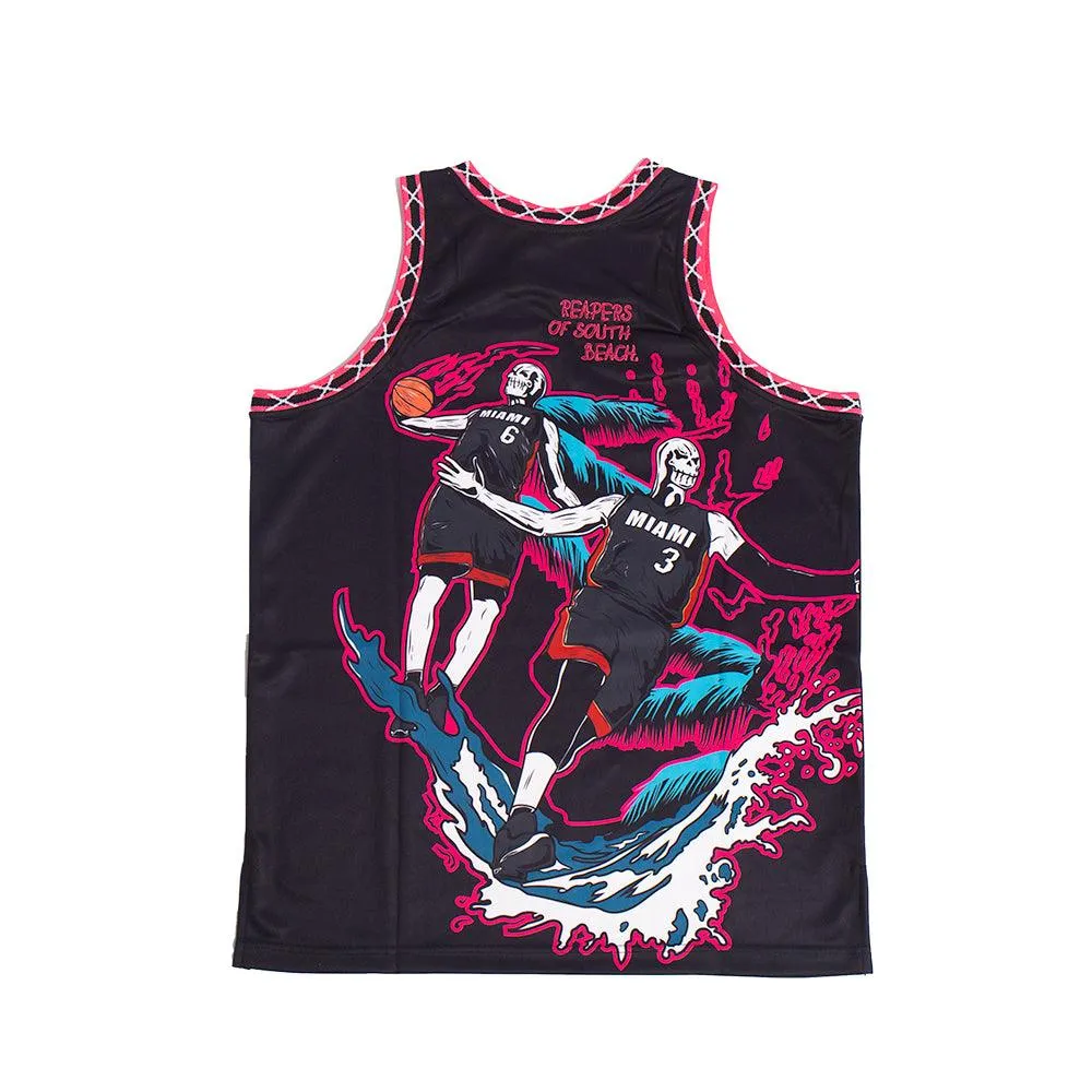 BRAND X REAPERS OF SOUTH BEACH BASKETBALL JERSEY (BLACK)