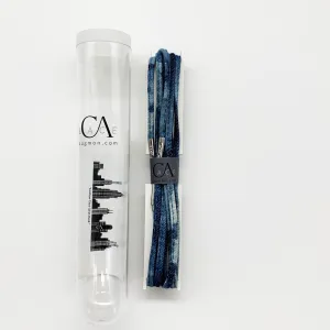 CA Lace “Blue Tie Dyed” Custom Quarter Shoe Laces quarter