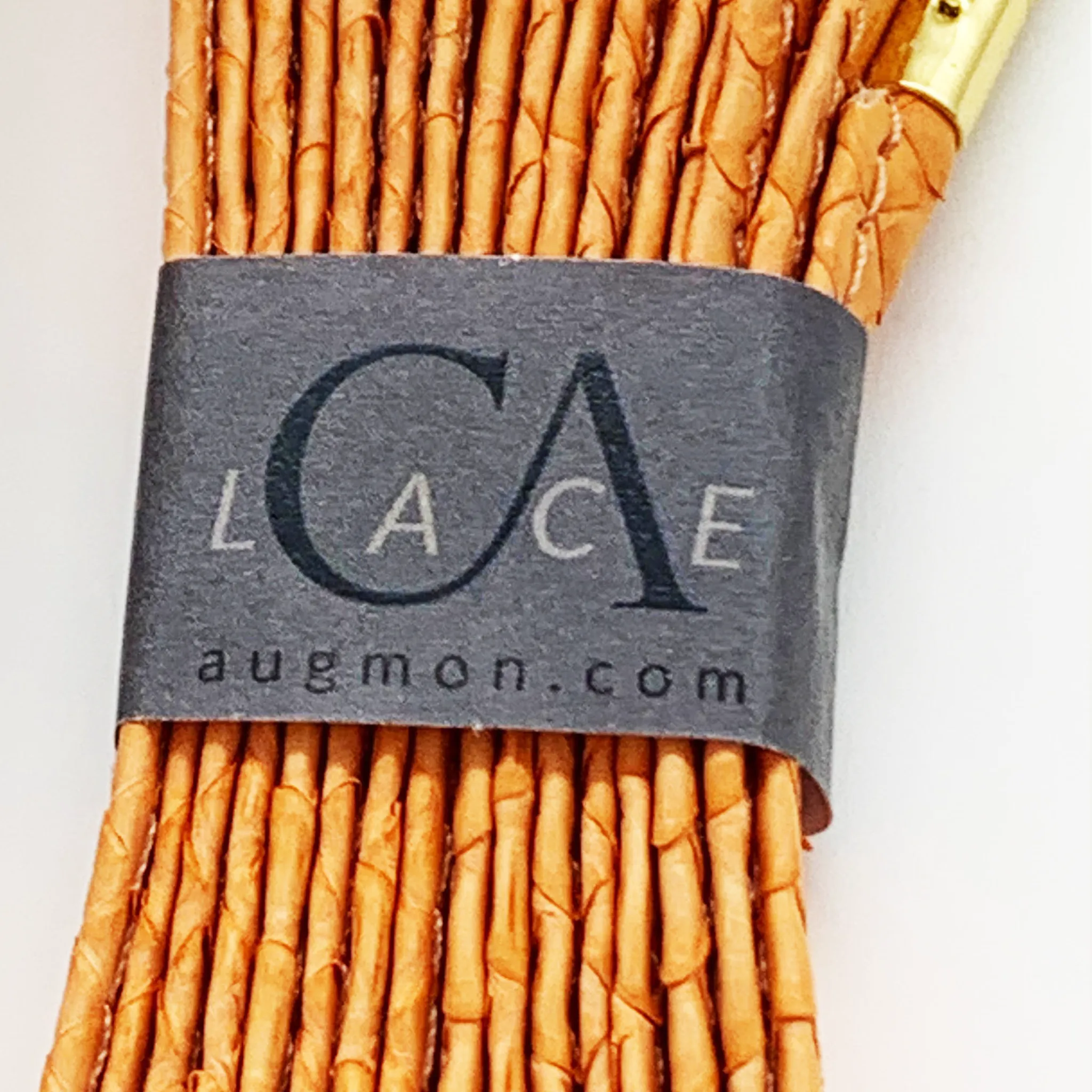 CA Lace “Genesis Orange Mamba” Custom Authentic Python Shoe Laces