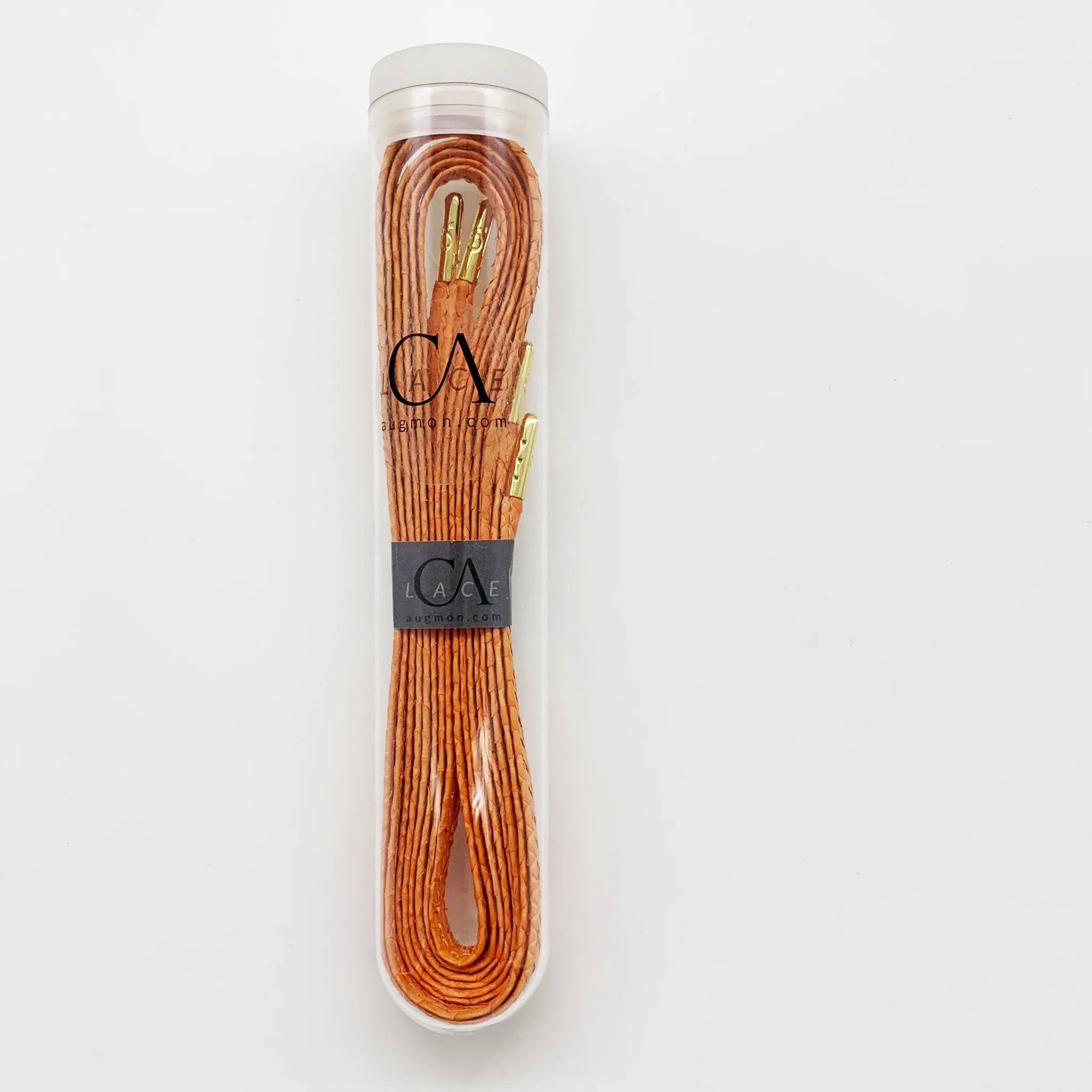 CA Lace “Genesis Orange Mamba” Custom Authentic Python Shoe Laces