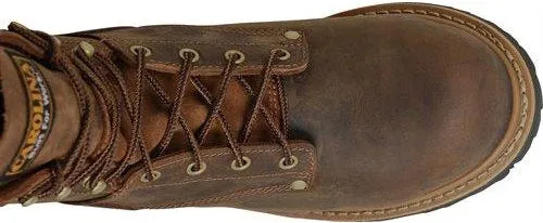 Carolina Men's Poplar 8"� Soft Toe Waterproof Logger Work Boot - Brown - CA9053