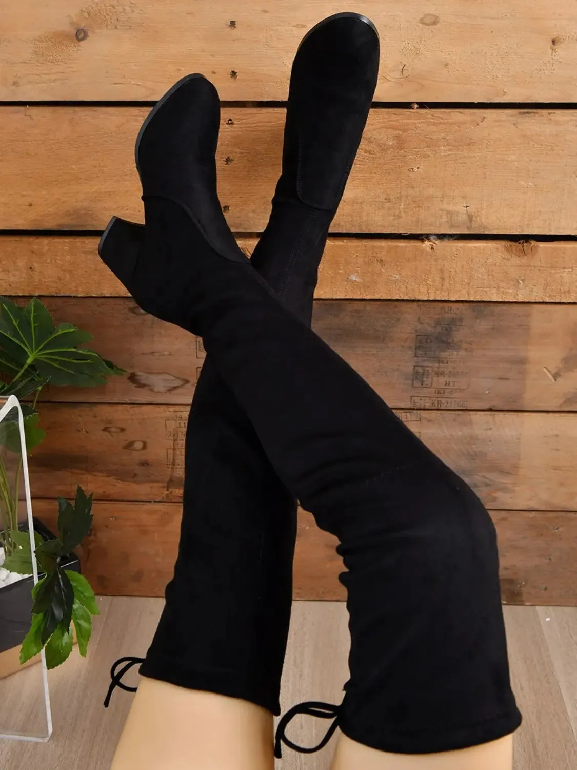 'Celia' Knee High Block Heel Boots