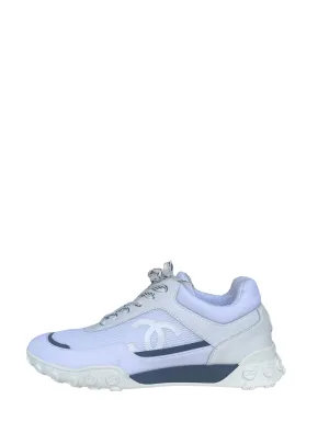 Chanel 2019 White Logo Athletic Sneakers sz 38.5