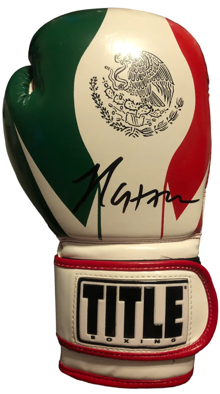 Chavez Sr. WBC Custom made Autographed signed Mexican Boxing Glove RARE.