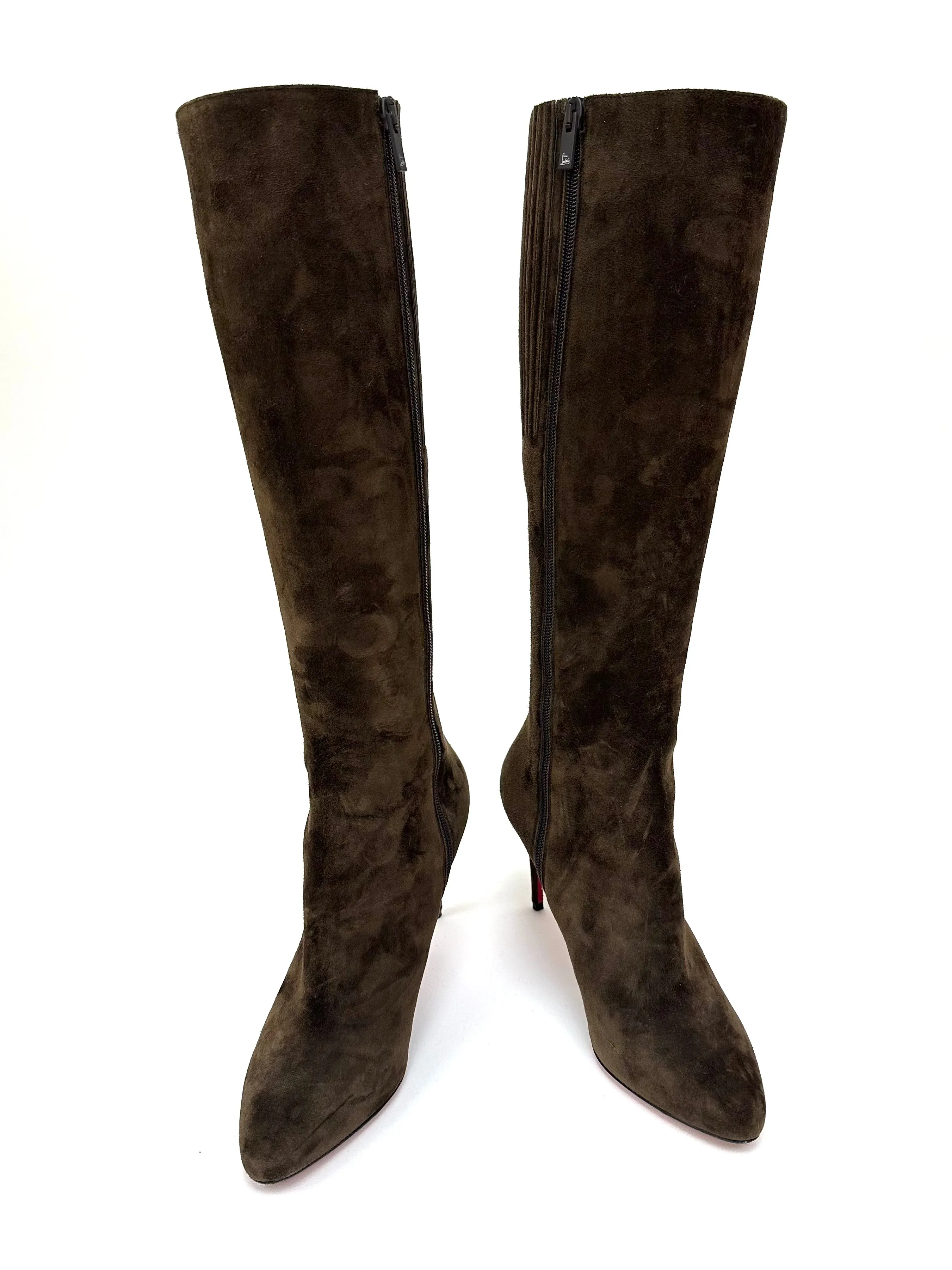 Christian Louboutin Suede Knee Boots