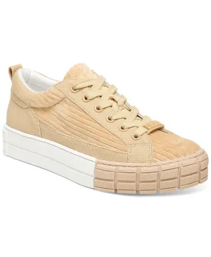 Circus By Sam Edelman Womens Skyla Lace-Up Sneakers Shoes H8557F4 Tan Brown 7.5M