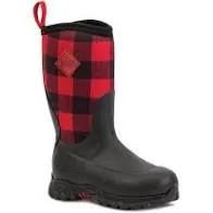 CLMBRG2-C7-Rd/Plaid Muck Boot Kids Rugged II
